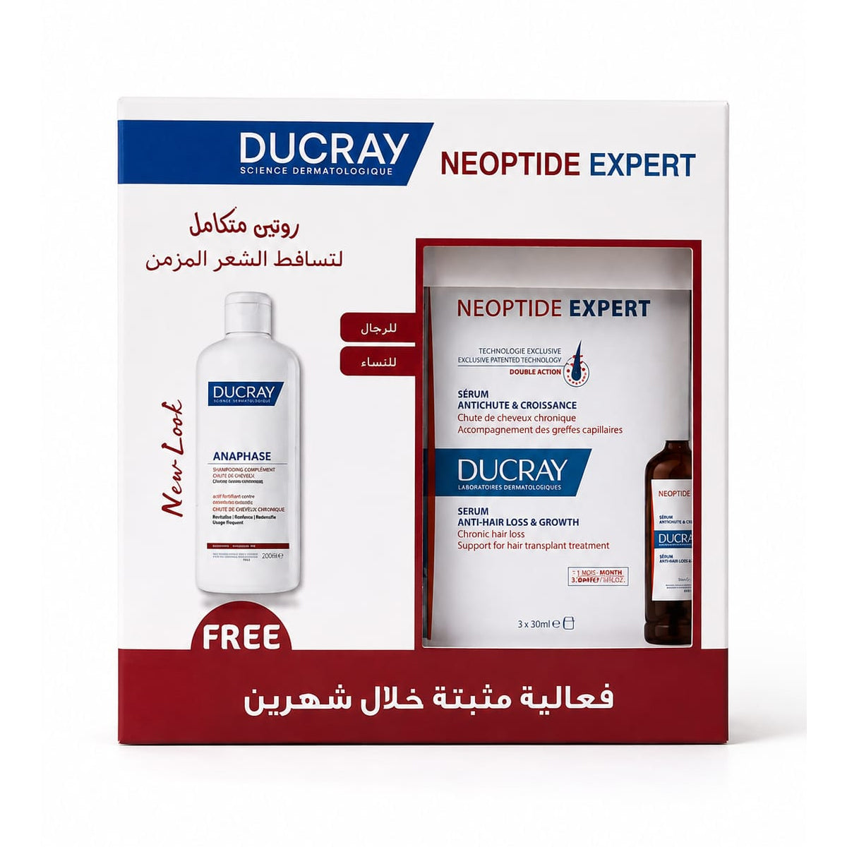 Ducray Anti Hair Loss Complete Routine Neoptide Expert + Anaphase Plus Shampoo